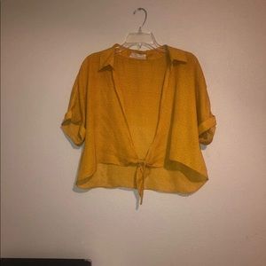 Urban Outfitters Tie Front Top